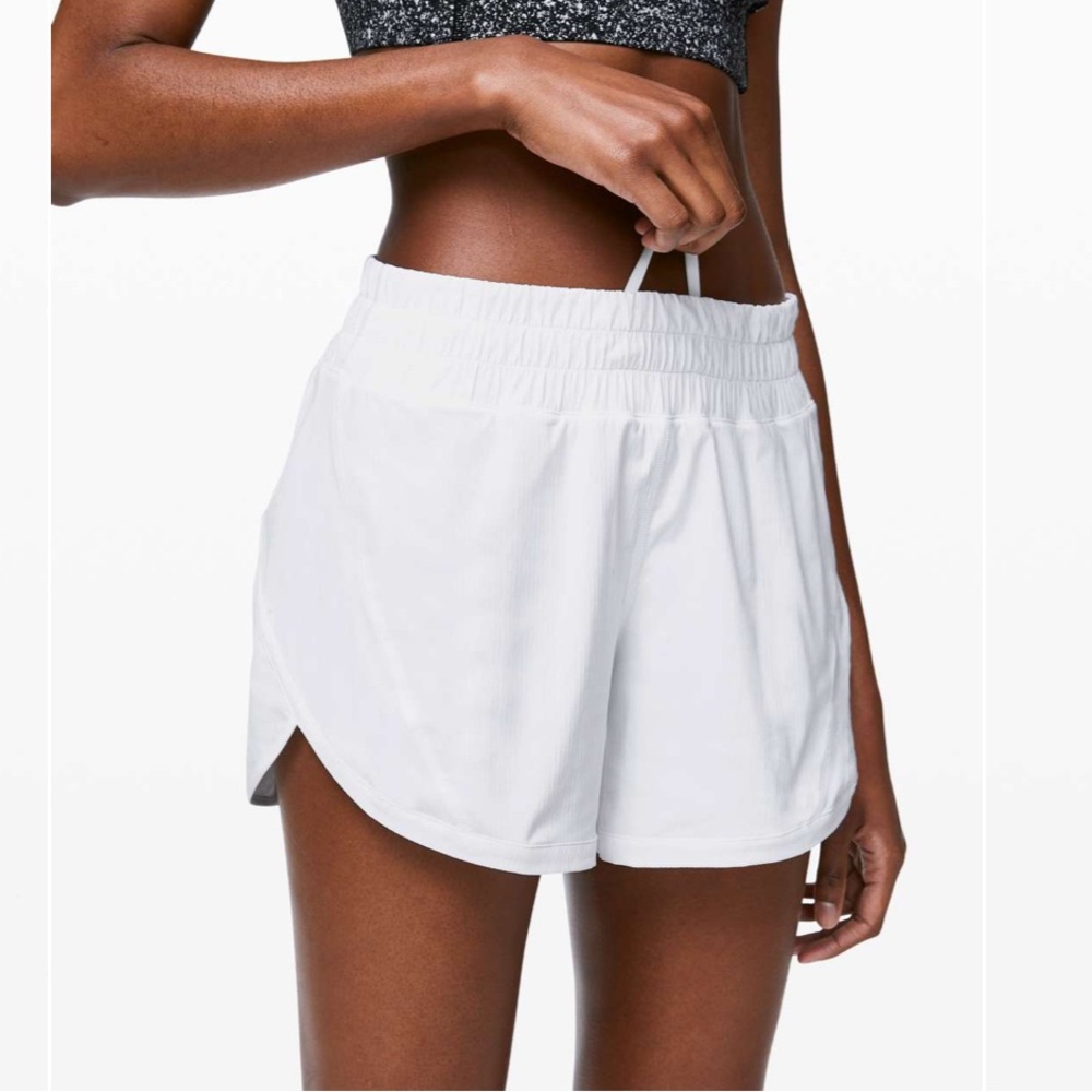 Lululemon Track That Short 5” in White